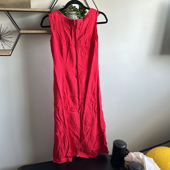 Thrifted vintage style Coldwater creek red dress with zip up back - Picture 4 of 4
